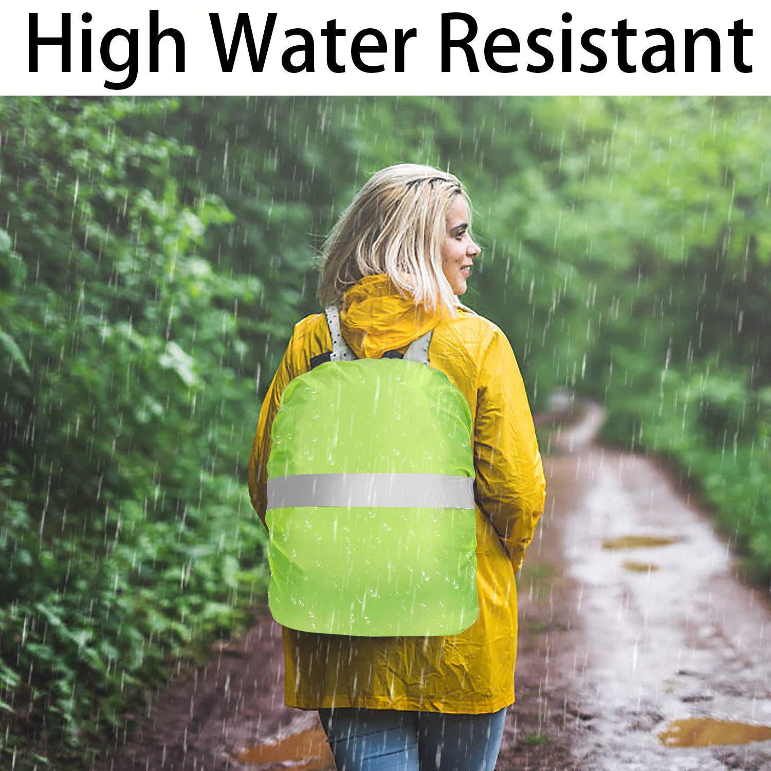 Tatonka Raincover For Bike Daypack – Waterproof Backpack Cover, Safety Yellow, Fits 20-30 Litre Bags