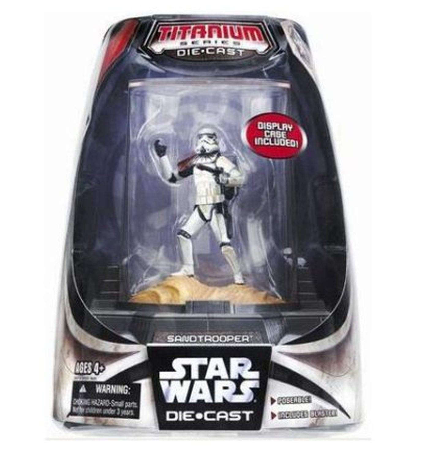Titanium Series Painted Figure - Sandtrooper with Display Case