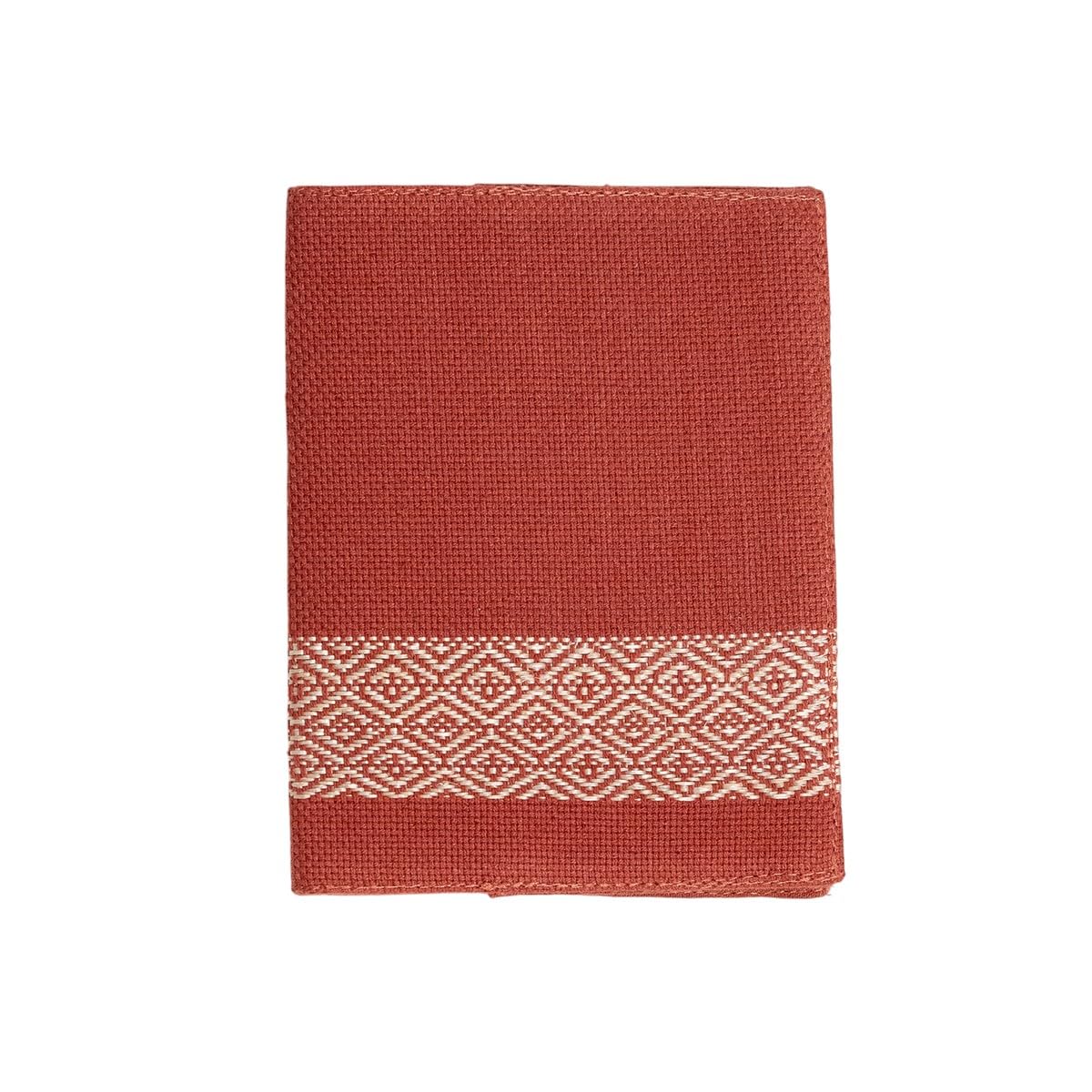 Leher Hand-Woven Passport Holder | Banana Fibre Eco-Friendly Travel Wallet | Sustainable Handmade Passport Sleeve for Men & Women (15cm x 12cm) (Brick Red)-image-37