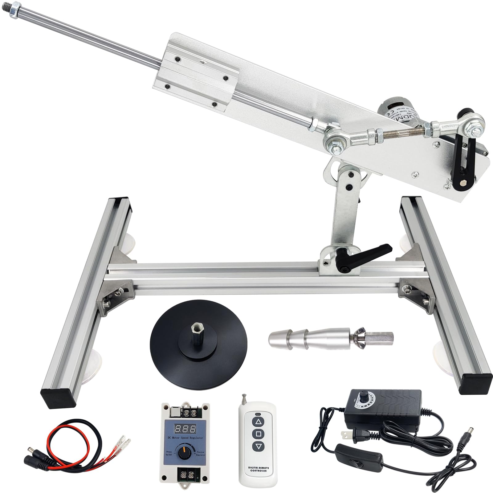 JQDML 24V Reciprocating Cycle Linear Actuator, Max 160rpm, 30lbs Thrust
