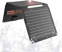 Vista 9 de FlexSolar 10W Cargadores solares portátiles 5V USB pequeños, paneles de emergencia ETFE plegables, impermeables IP67 para teléfonos, ventiladores