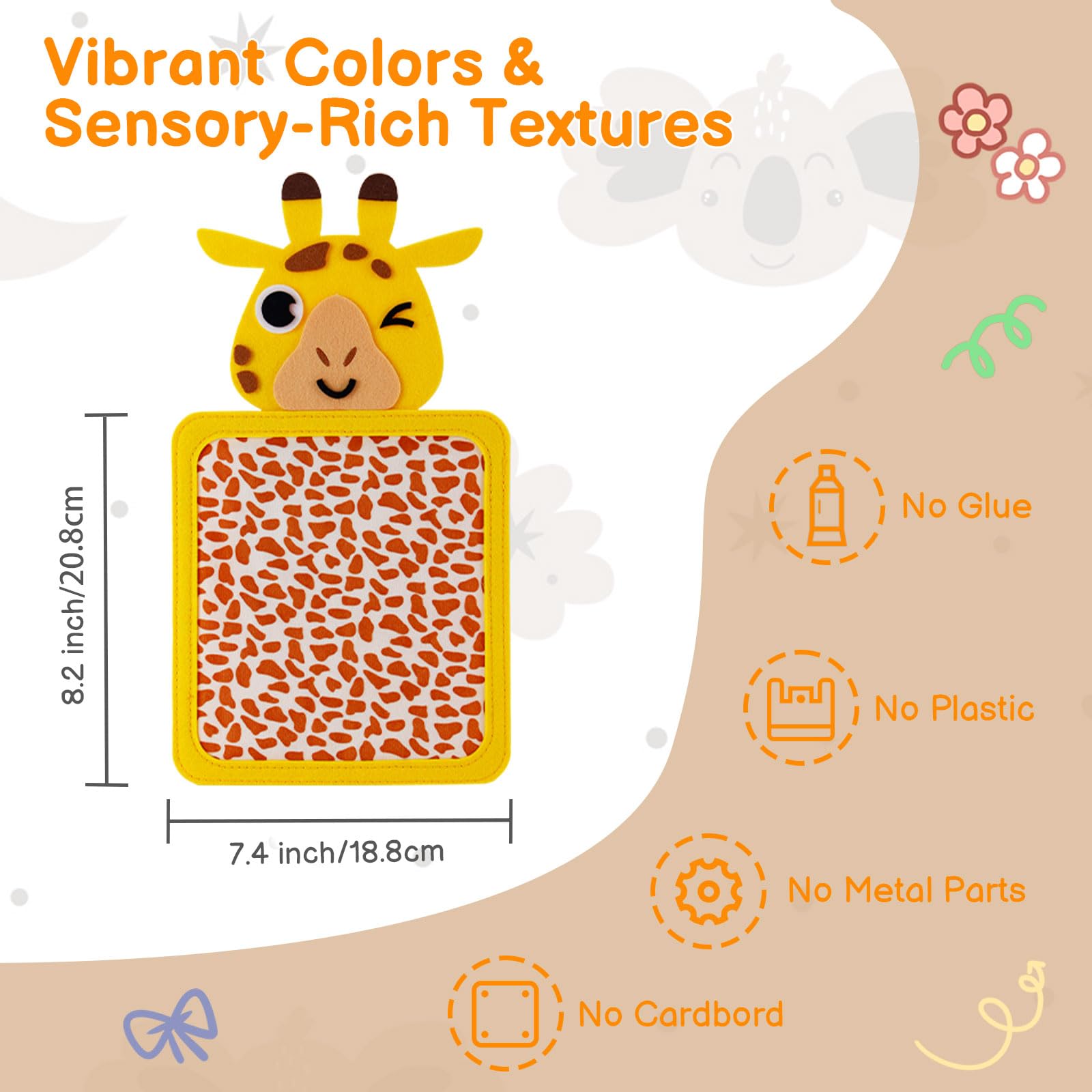 Tapis Sensoriel Enfant Autiste 8 Pièces Jouets Sensoriels Tactiles Dalles de Sol