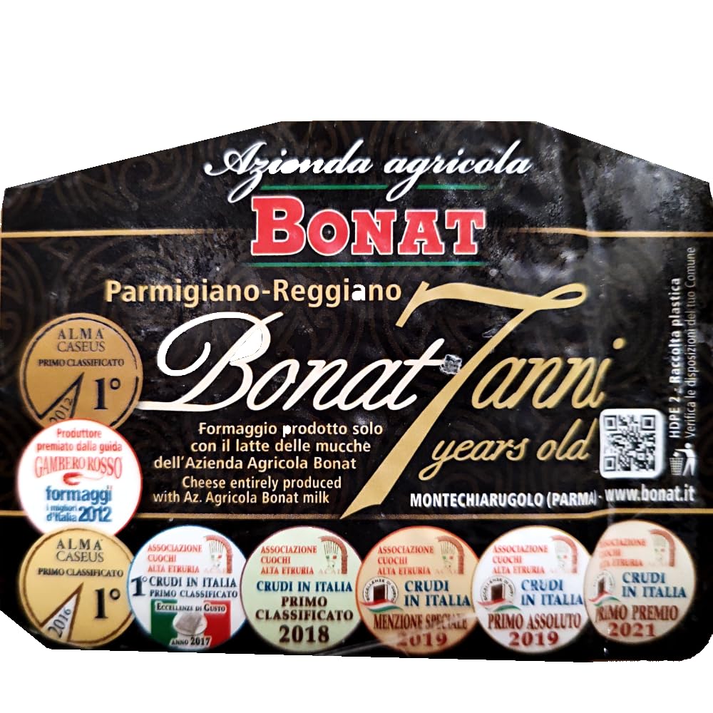 Parmigiano Reggiano DOP - Bonat - 7 Anni 1 Kg (2 x 500 gr.) - Selected by PARMAshop