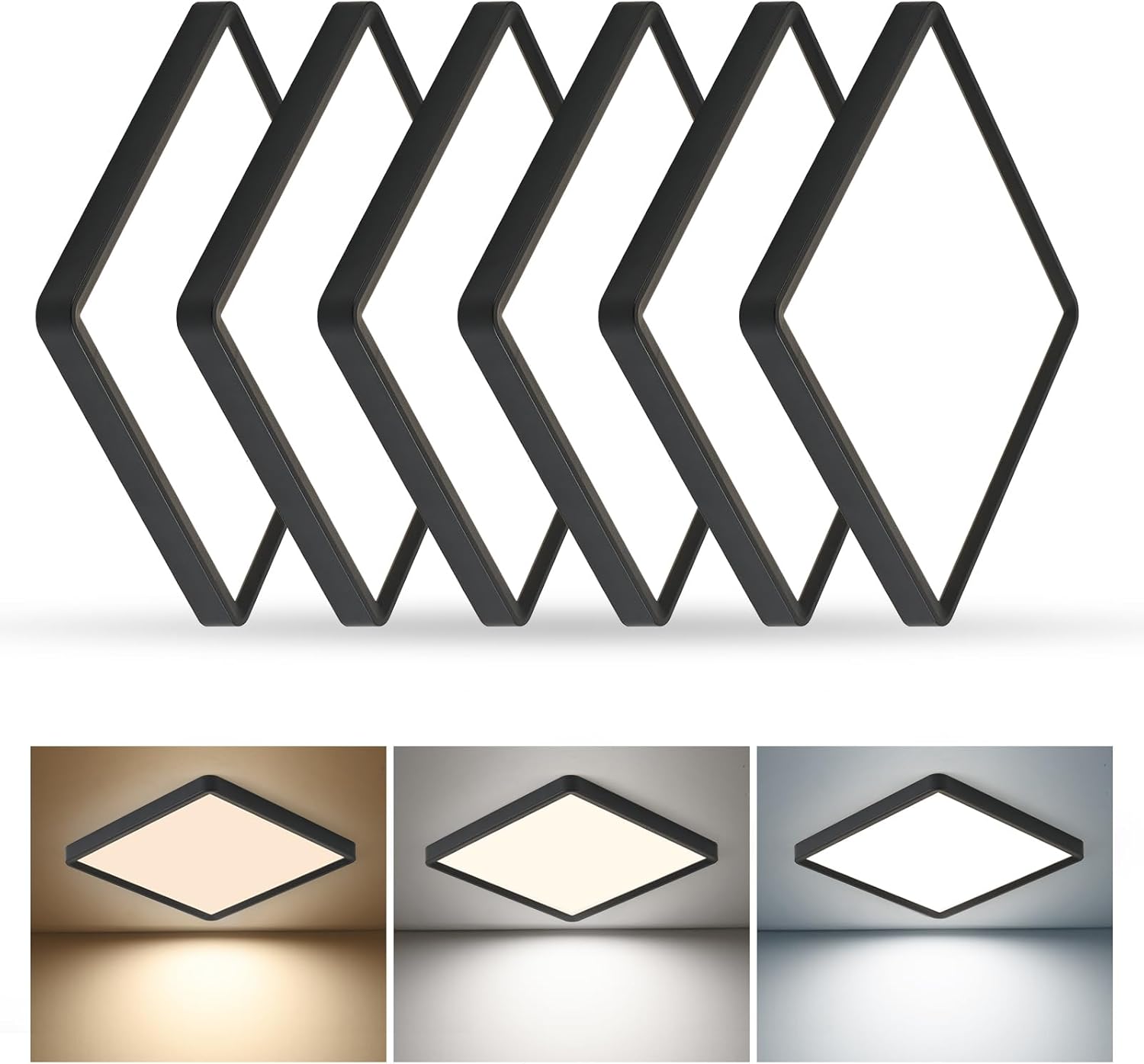 12 Inch 6PK Square LED