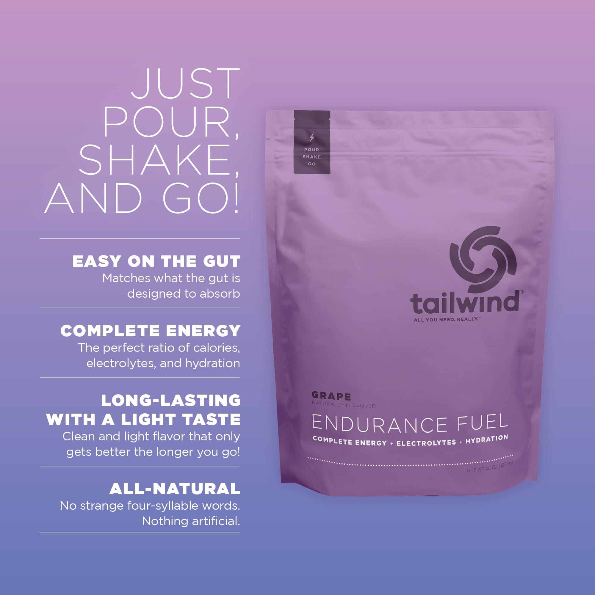 Tailwind Nutrition Endurance Fuel 50 Portion Grape Flavour