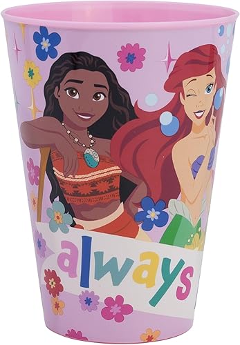 Stor Disney Prinzessinnen Kinderbecher aus Kunststoff 430ml - BPA-frei, Bruchsic