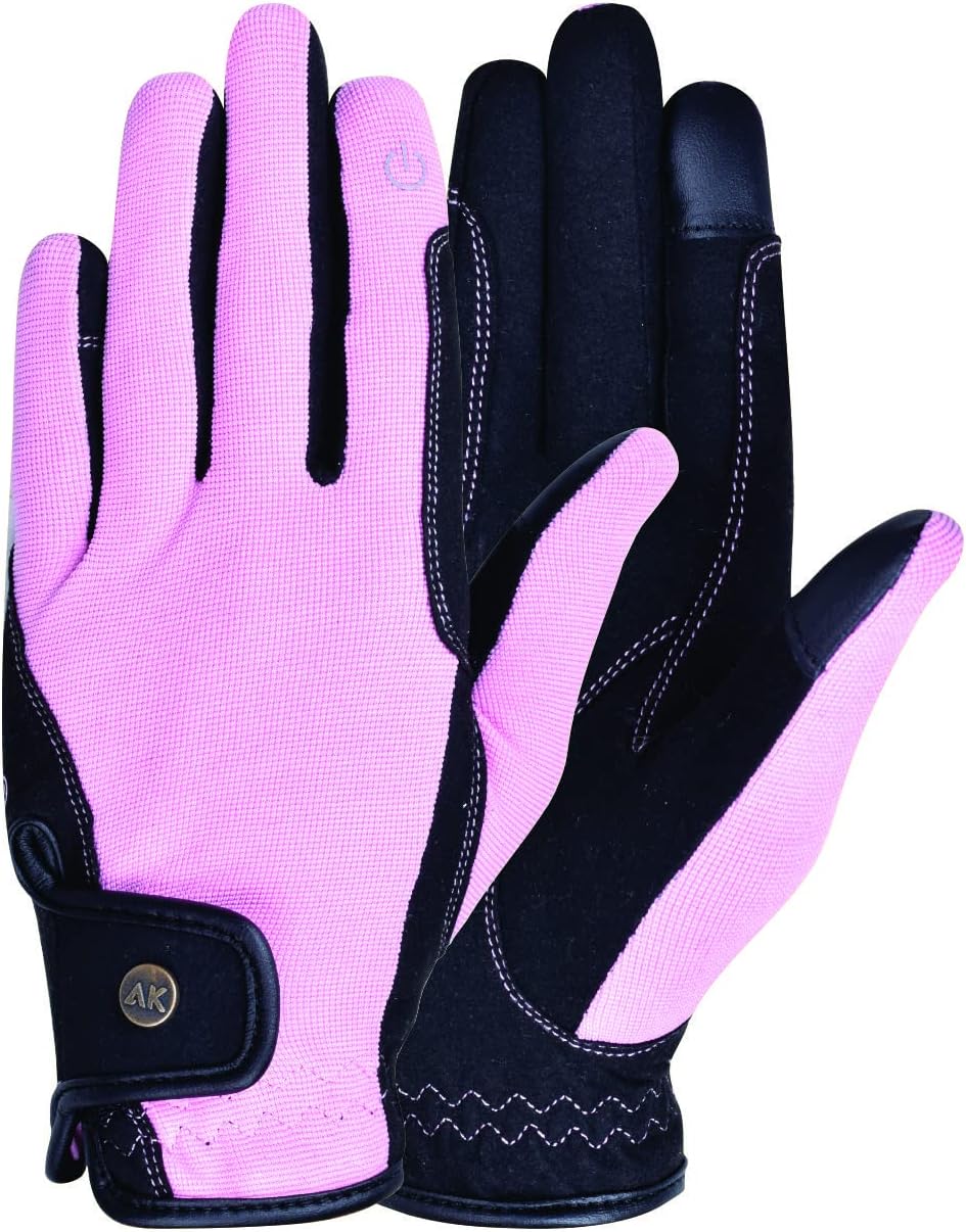 AK Fine Tech Micro Suede Riding & Multifunctional Horse Riding Gloves AKRS-8484