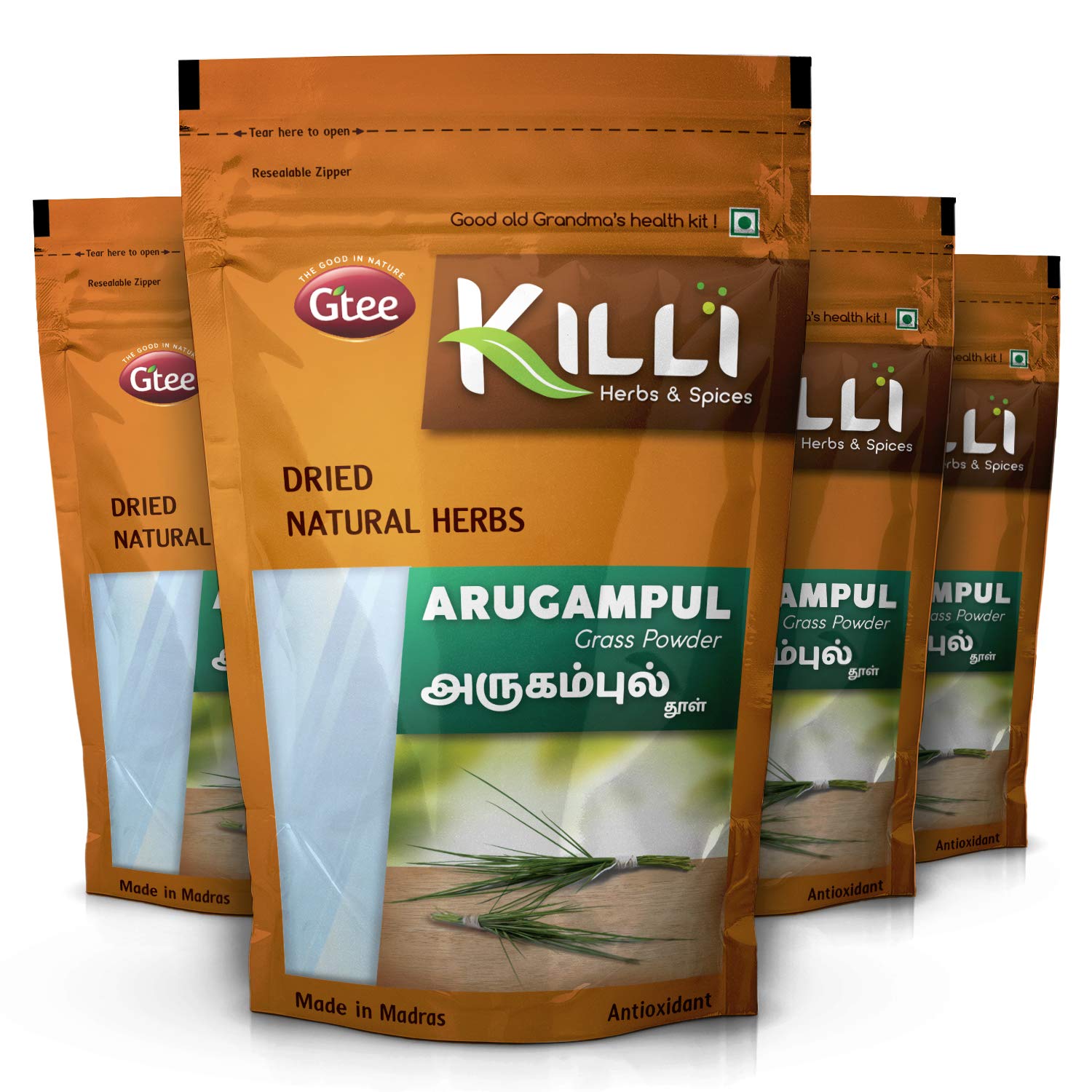 KILLI Bermuda | Arugampul | Cynodon dactylon | Doob Grass Powder, 100g (Pack of 4) (B07PBYN9P7) Amazon Price History, Amazon Price Tracker