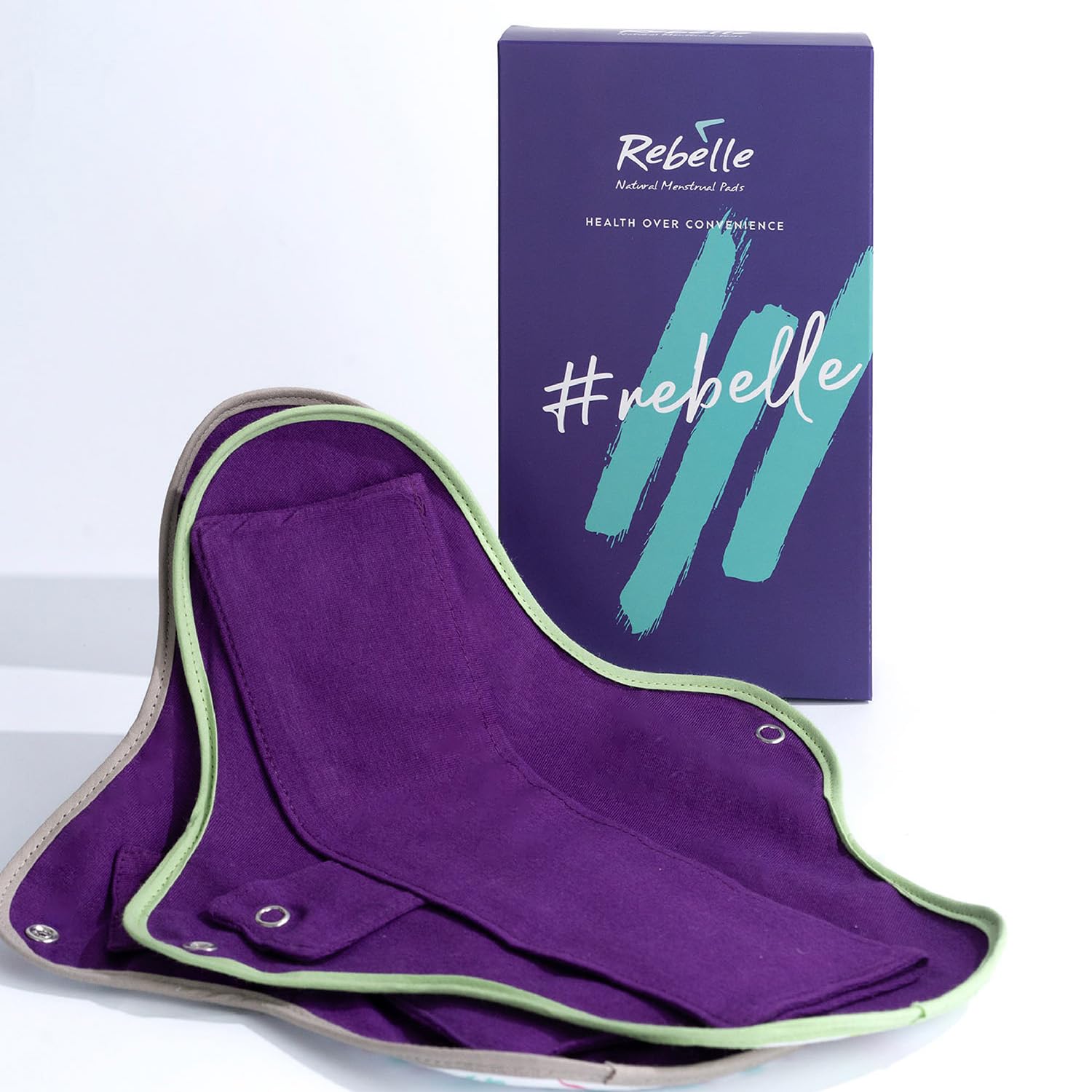 Rebelle Reusable Foldable Sanitary Pad for Women Pack of 5 (XL - Dark) | Safest Cloth Pad | Easy to Wash and Reuse | Multi layered protection | Rash Free Cotton Fabric | Lasts Up To 18 months (B091FYCFRV) Amazon Price History, Amazon Price Tracker