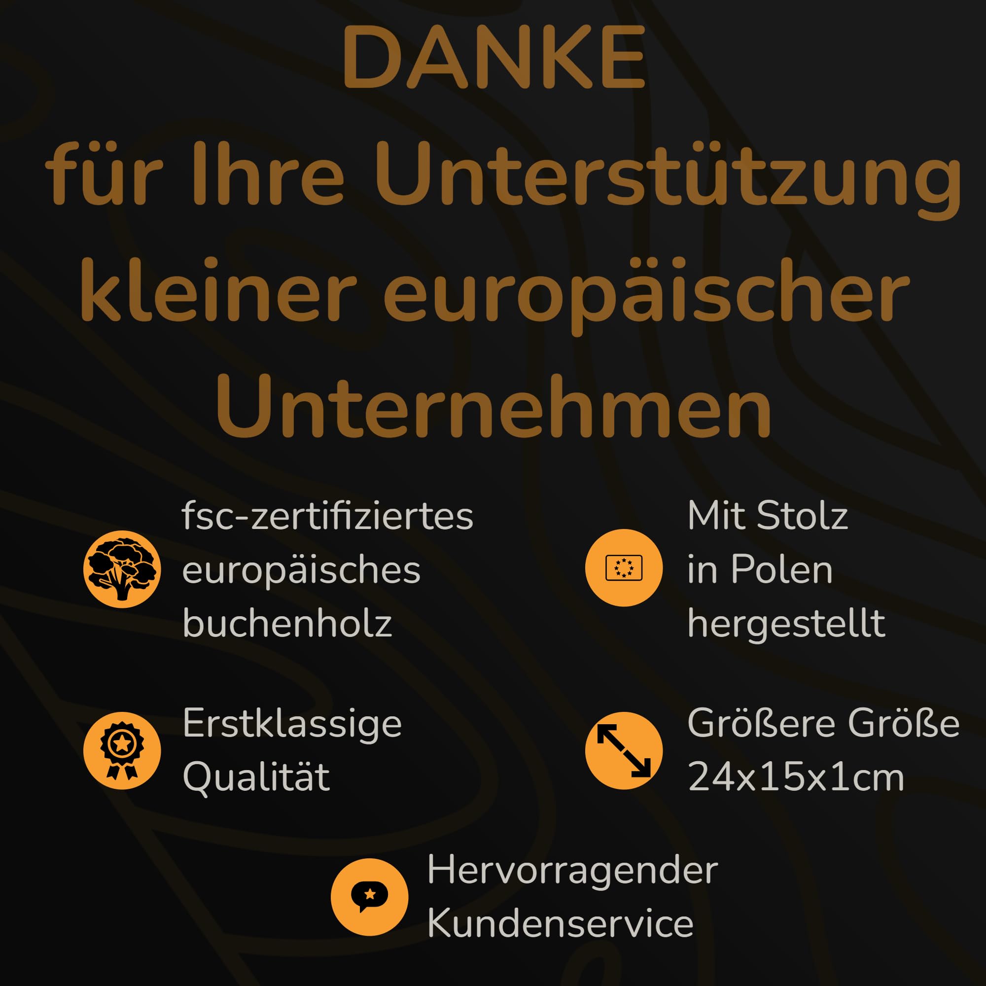 Frühstücksbrettchen Holz (FSC) Made in Europe, Holzbrett, Brotzeitbrett, Brettchen, Holzbrettchen, Vesperbrett, Schneidebretter, Jausenbrett Holz (48, Rechteckig)