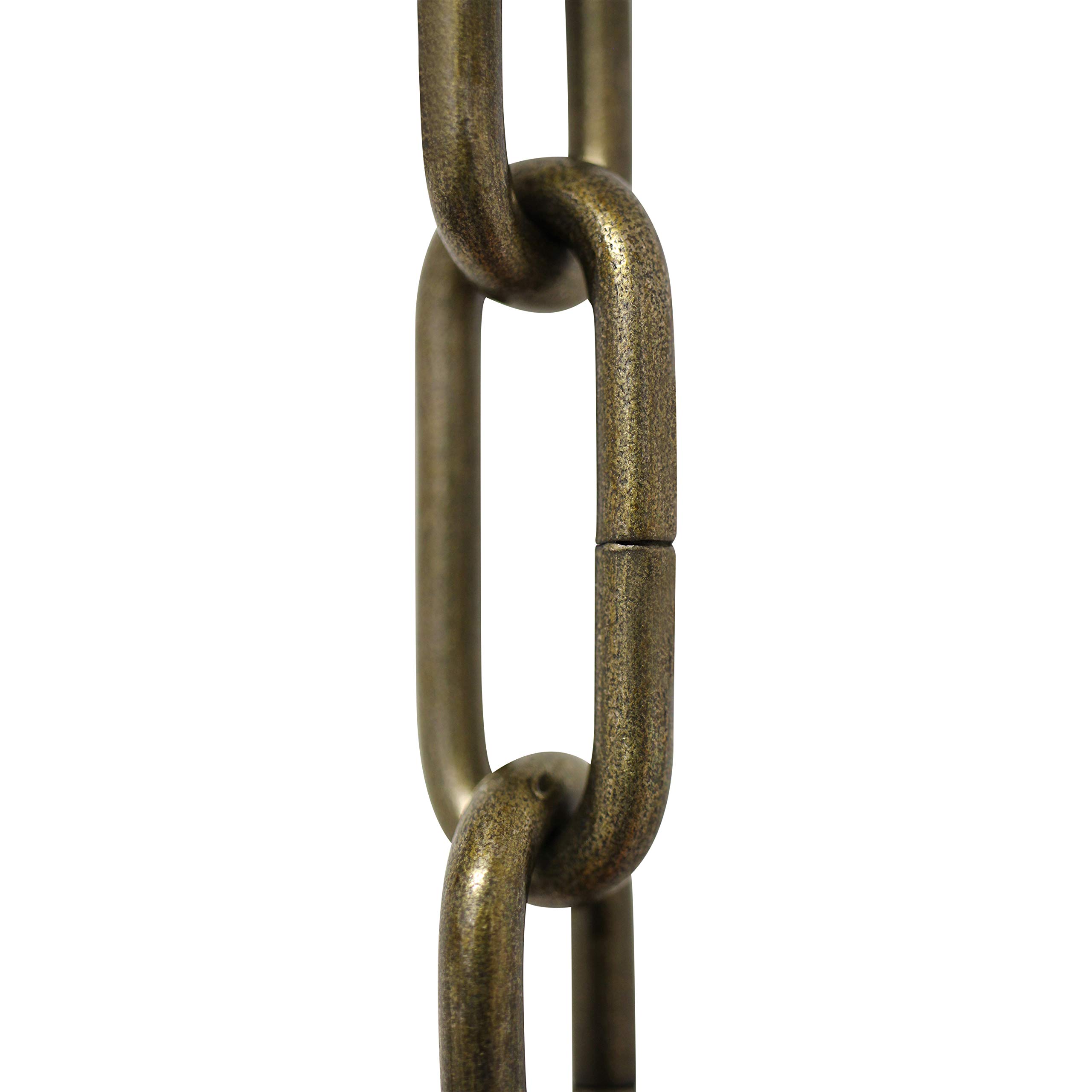 RCH Hardware CH-S59-496-AB-10 Steel Chandelier Chain, Antique Brass (10 Feet)