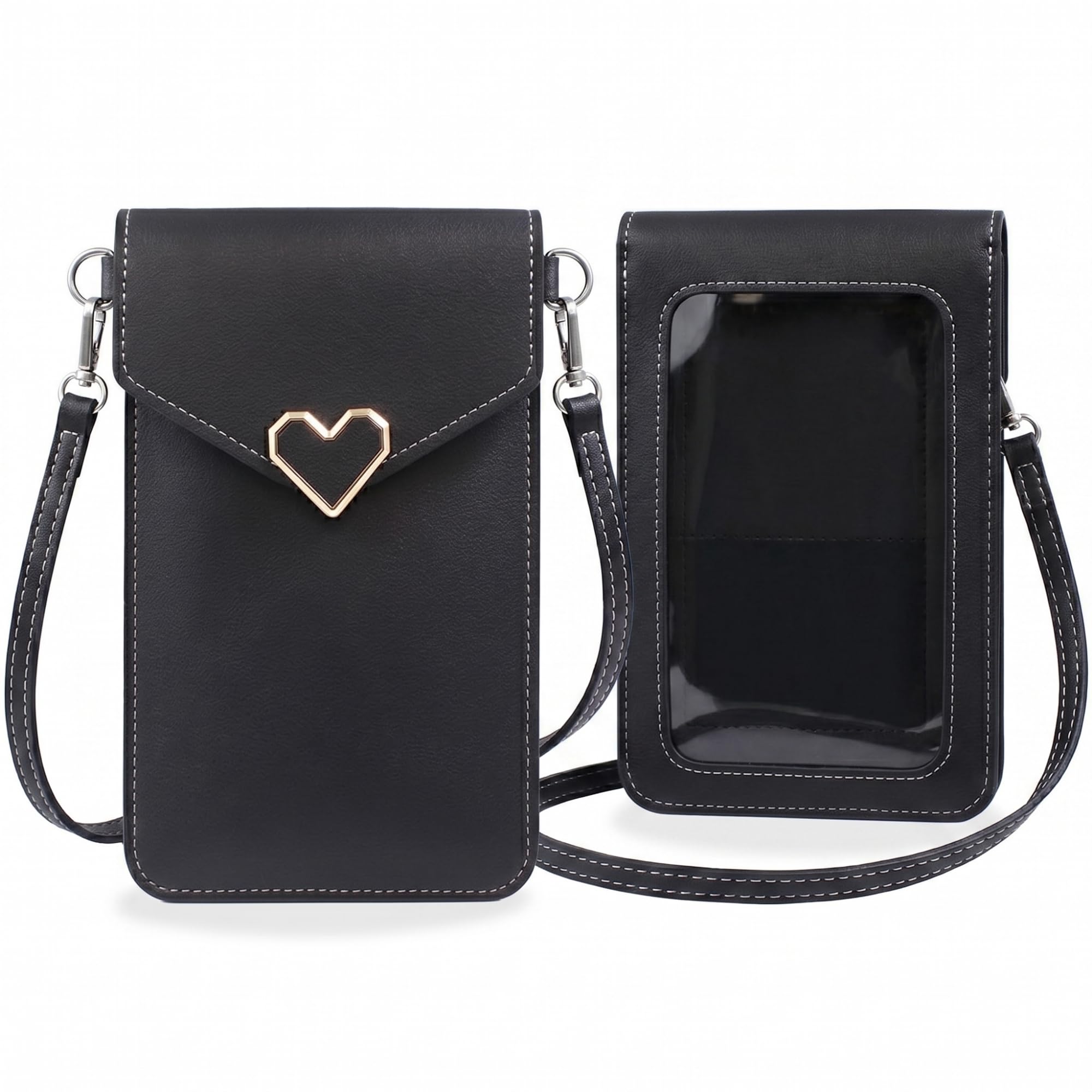 Phone Sling Bag for Women – Stylish Phone Holder Crossbody Bag, Hands-Free Phone Pouch with Adjustable Strap, Compact & Functional (Black)-image-36