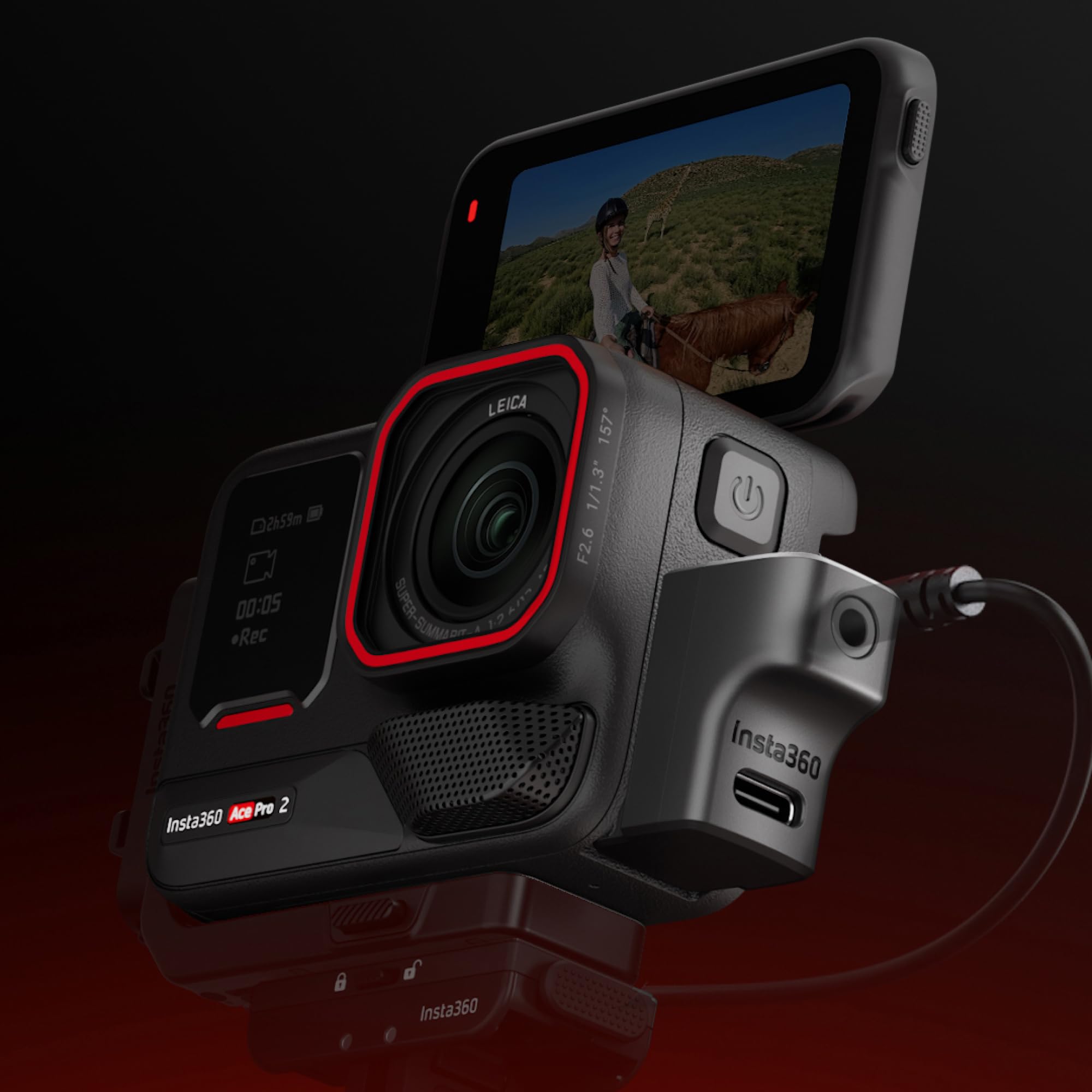 Insta360 Ace/Ace Pro/Ace Pro 2 Adattatore per microfono