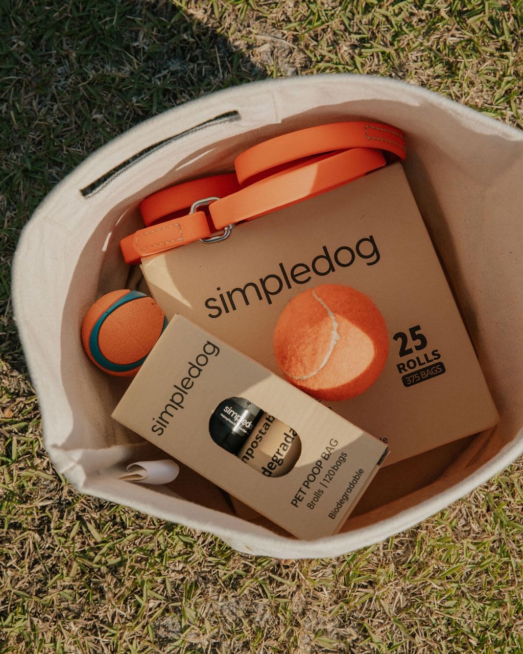 Simpledog Bolsas compostables para excrementos de mascotas, ecológicas, biodegradables para perros (36 rollos/540 bolsas)