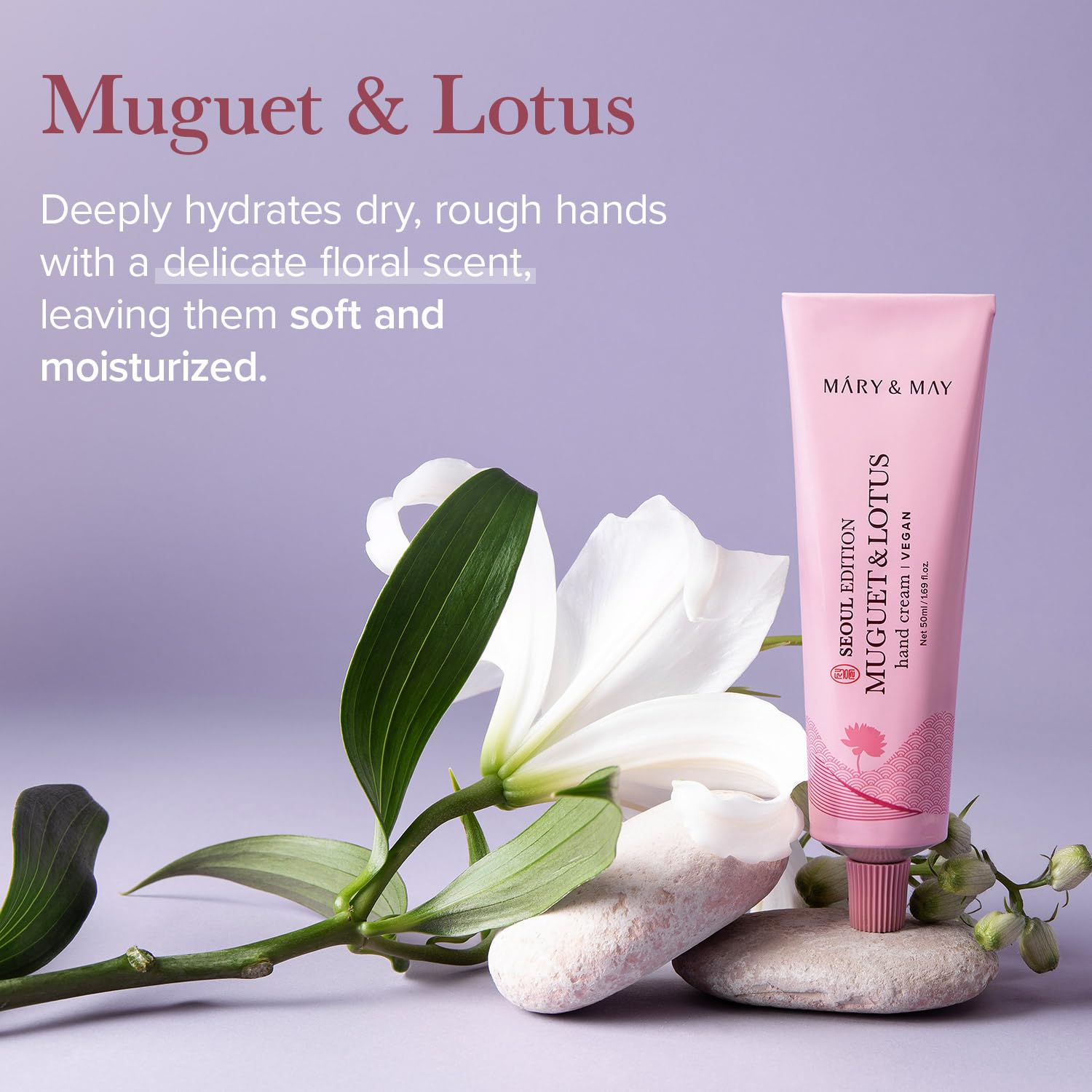 Mary&May SEOUL EDITION Shea Butter & Rice Bran Hand Cream Trio Set - Korean Nourishing Vegan Hand Moisturizer for Soft, Healthy Hands - 3 Different Formula & Scent, 1.69oz. 3ea