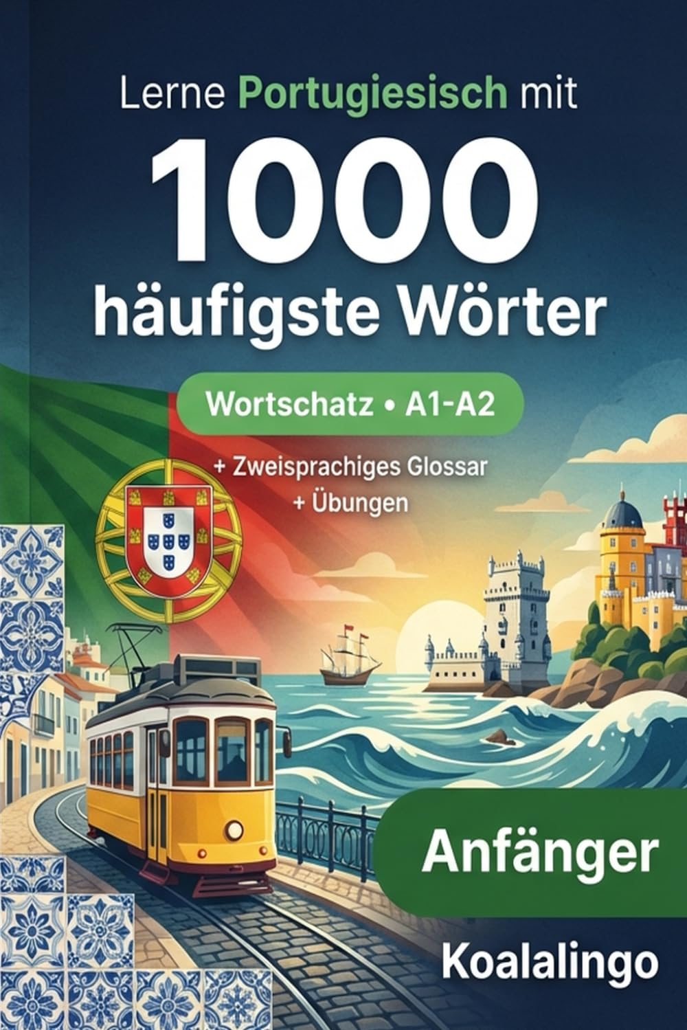 1000 Häufigste Wörter in Portugiesisch für Anfänger: Ihr Schlüssel zu A1-A2: Wortschatz, Sätze & Glossar