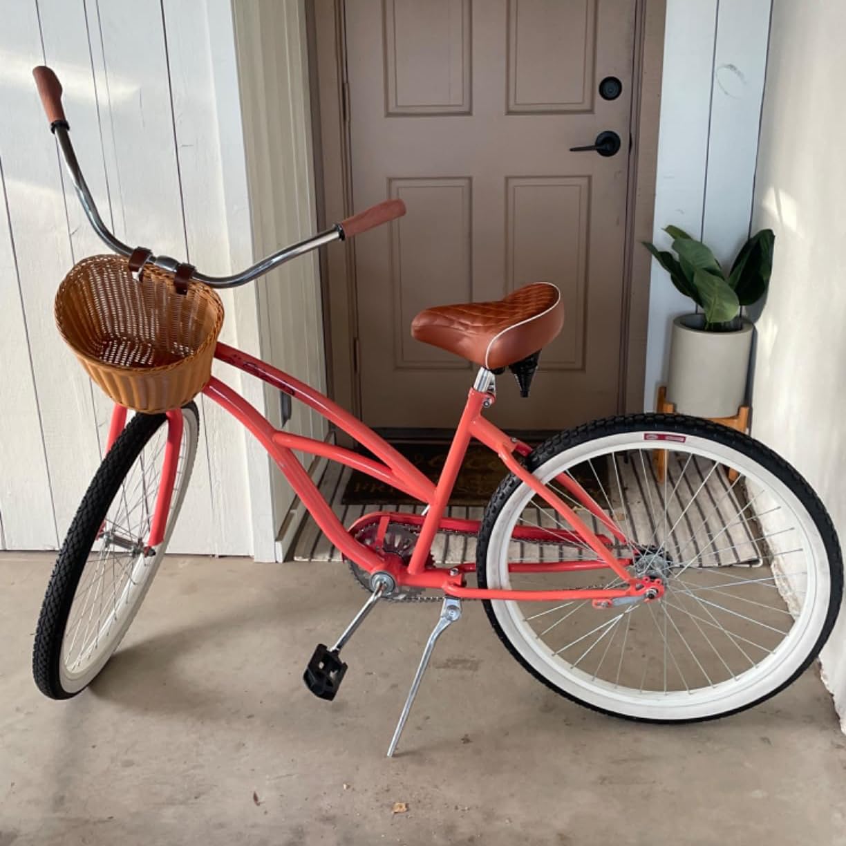 Panier de Vélo à Dégagement Rapide Résistant à l'Eau Panier en Fil Métallique Guidon avant Détachable Blanc