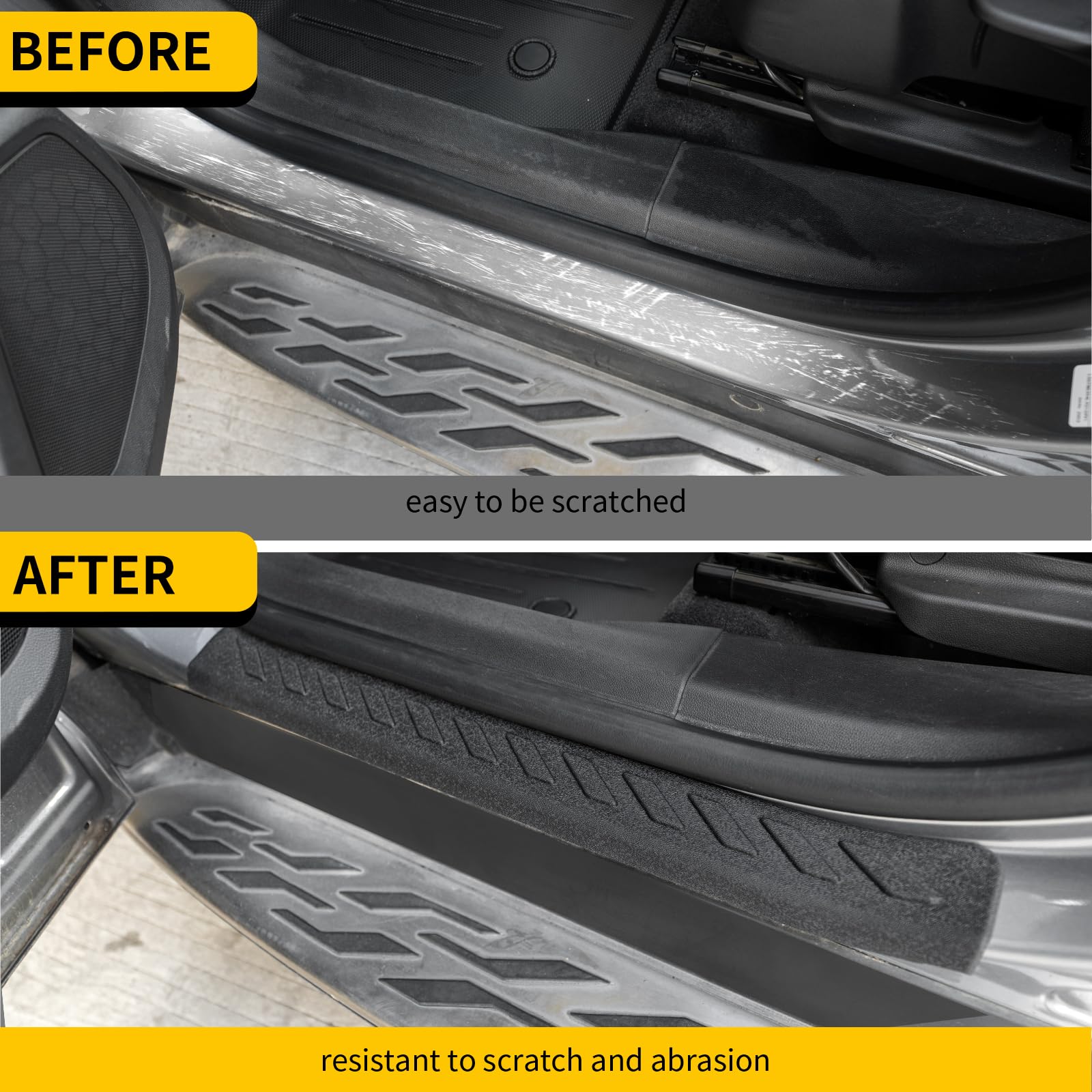 Maxzina Door Sill Protector Compatible with 2021-2025 Chevrolet Trailblazer Step Protector Side Edge Step Guard Car Door Dust Shield Cover 2024 Chevy Trailblazer Exterior Accessories