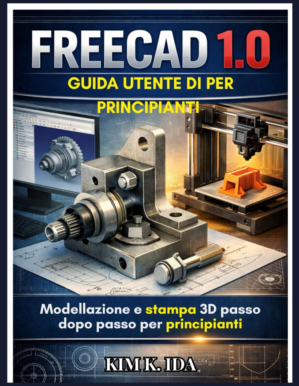 GUIDA UTENTE DI FREECAD 1.0 PER PRINCIPIANTI: Modellazione e stampa 3D passo dopo passo per principianti