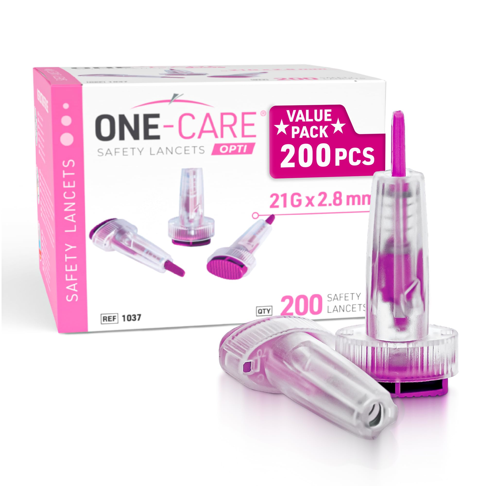 ONE-CARE Opti Lancets - Push Button Safety -11 ONE-CARE Opti Lancets - Push Button Safety -11