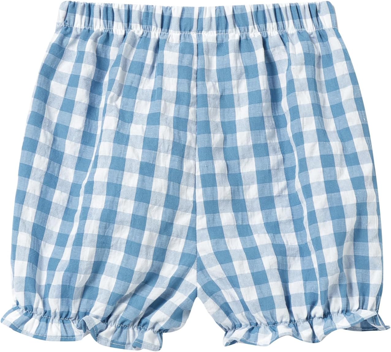 Mud Kingdom Girls Boys Summer Pajama Set Plaid Cute Peter Pan Collar