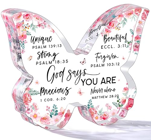 Christian Gifts for Women Friends Birthday Butterfly Inspiration Religious Valentines