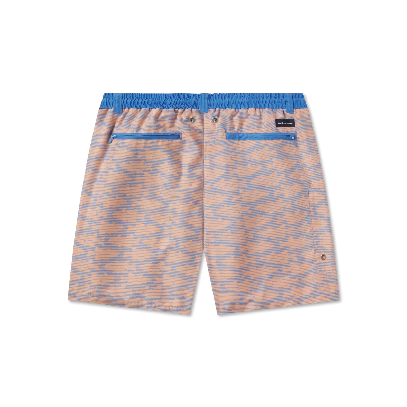 Southern Marsh Dockside Swim Trunks - Schools Out, Lilac and Peach, Large