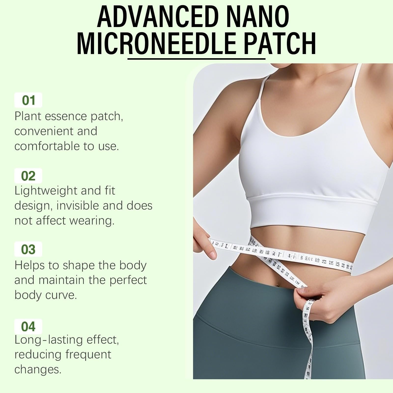 Moringa 10-in-1 Nano-Needle Patch per donne e uomini, Slimming Made From Natural Ingredientsspato Body Care for Figure Support Berberines And,
