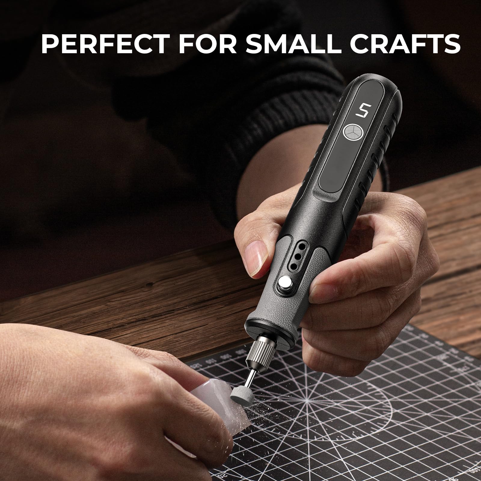 4.2V Rotary Tool Kit - 5 Speed, Engraving & Polishing -4