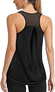 HAGOT Women's Sports Tank Top Yoga Tops Sleeveless Lightweight Fitness Training Tops