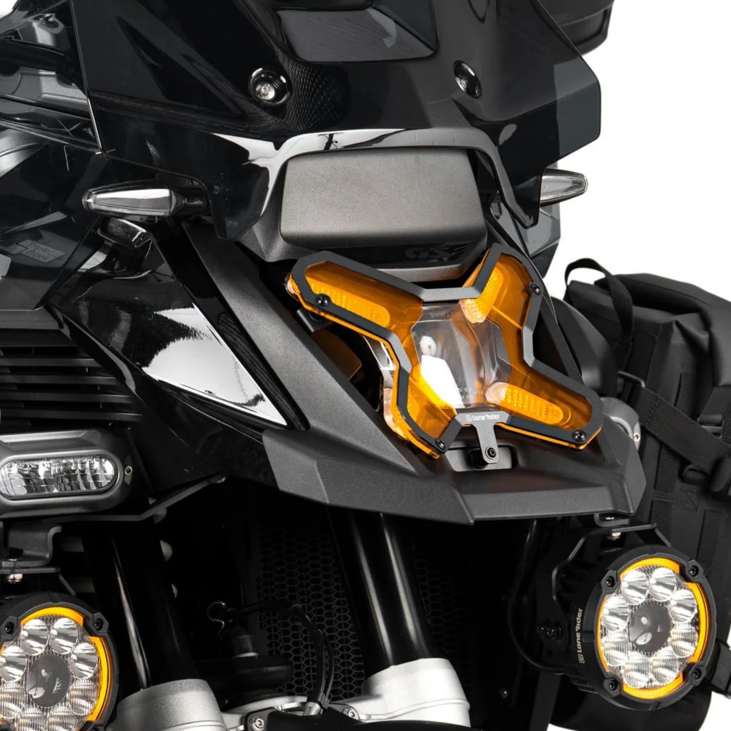 Lone Rider Protezione Faro per BMW R1300GS Adventure - Policarbonato Spesso e Infrangibile Makrolon Lexan - Resistente a Graffi, Ruggine, Scolorimento & Intemperie con Smorzamento delle Vibrazioni