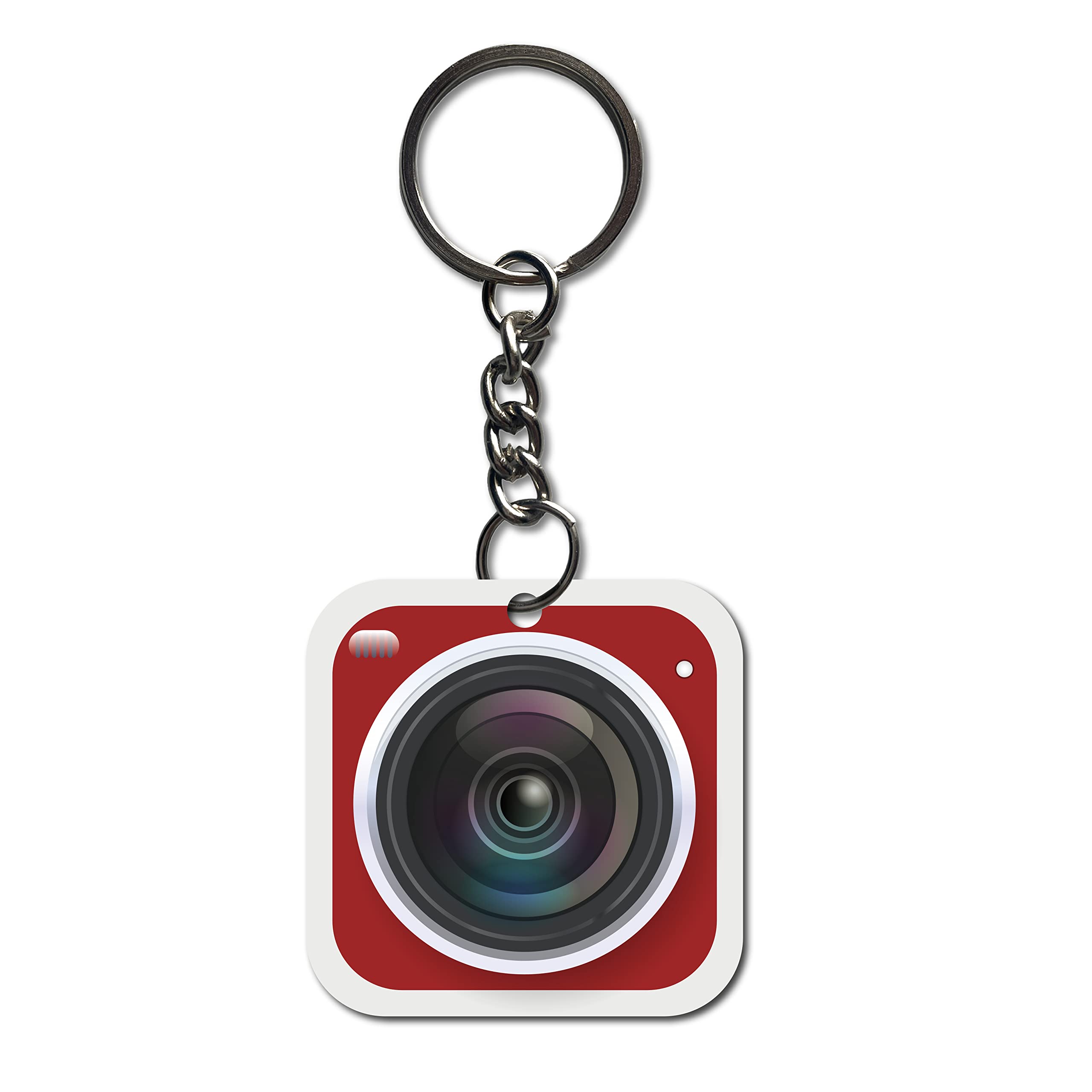 signoogle Camera Theme Printed Keychain for Bike/Car/Men/Women/Bag Key Tag Keyrings Multicolored (2.5 x 2.5 Inch)-picture-18