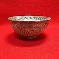 茶道茶碗　彫三島 高麗写 西尾香舟作　銘 庵の友【大道師新品未使用】 Amazon.co.jp: 茶道茶碗 彫三島 高麗写 西尾香舟作 銘 庵の友