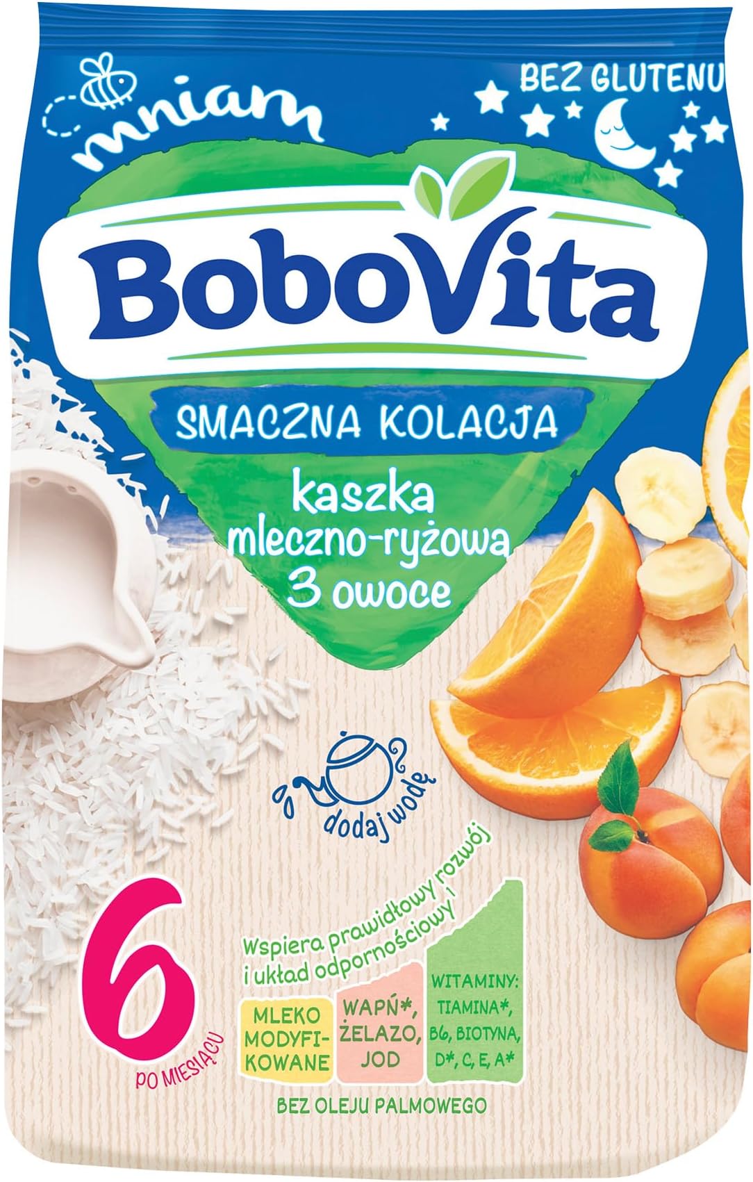 Bobovita Milk and Rice Gruel Multifruit for Babies (230g/8.1oz)