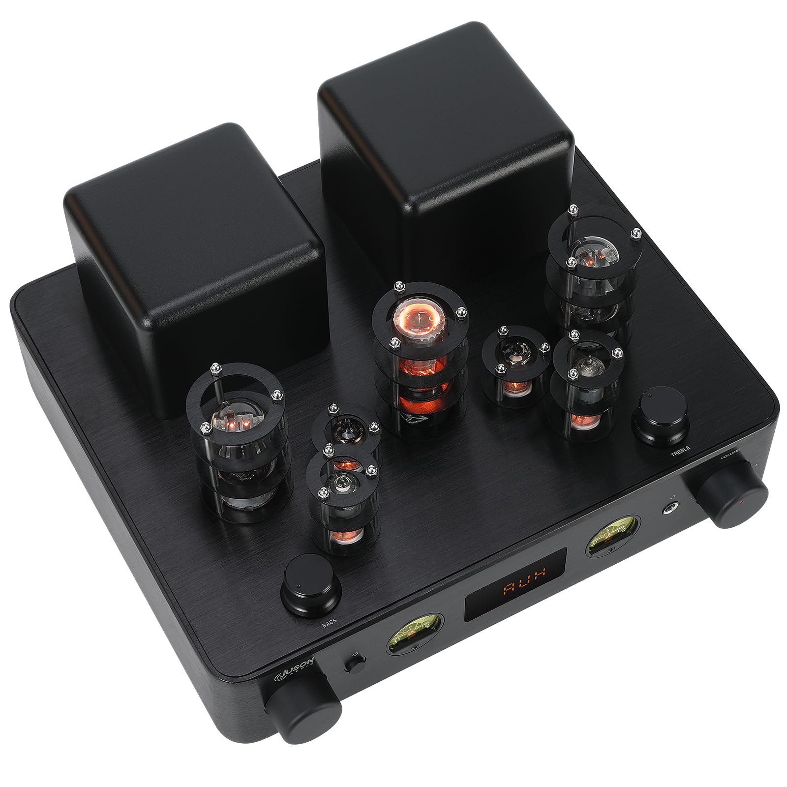 Juson Audio JTA100 Upgrade 200 W Amplificatore tubo vuoto ibrido integrato con BT 5.0, ingresso ottico AUX RCA e uscita cuffie 2.1 canale classe AB HiFi Home Audio per giradischi