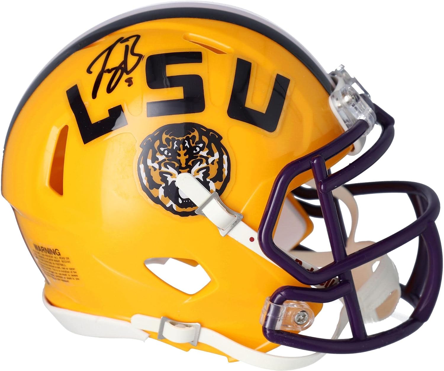 Joe Burrow LSU Tigers Autographed Riddell Speed Mini Helmet - Autographed College Mini Helmets