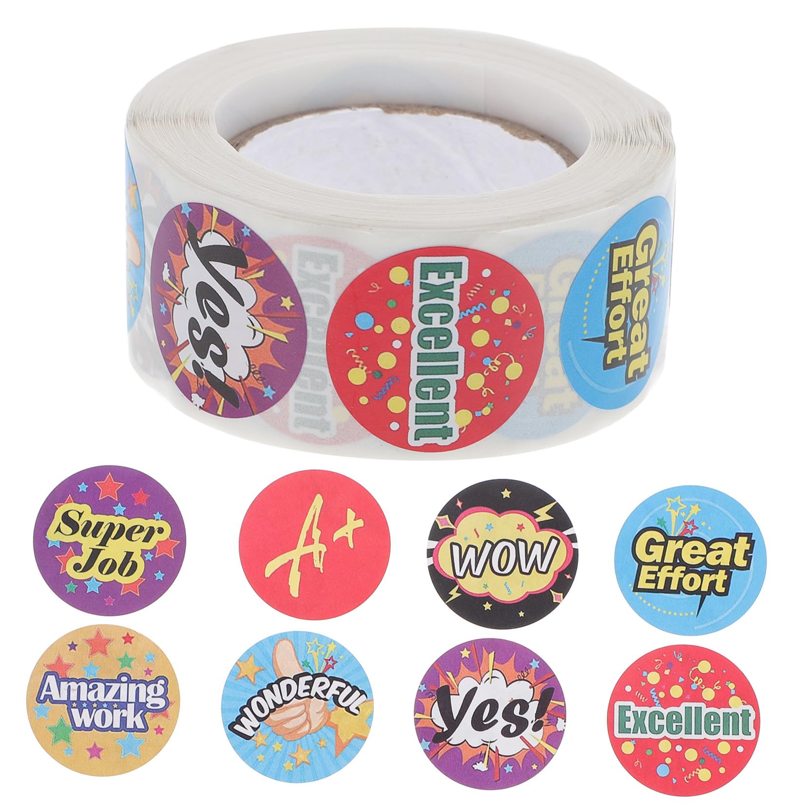 STOBOK 5rollen Roll School Kids Motivationsaufkleber Belohnungssticker Für Lehrer Verhaltensverbesserungen Der Schule Klassenzimmer Für Selbstmotivation Und Anerkennung
