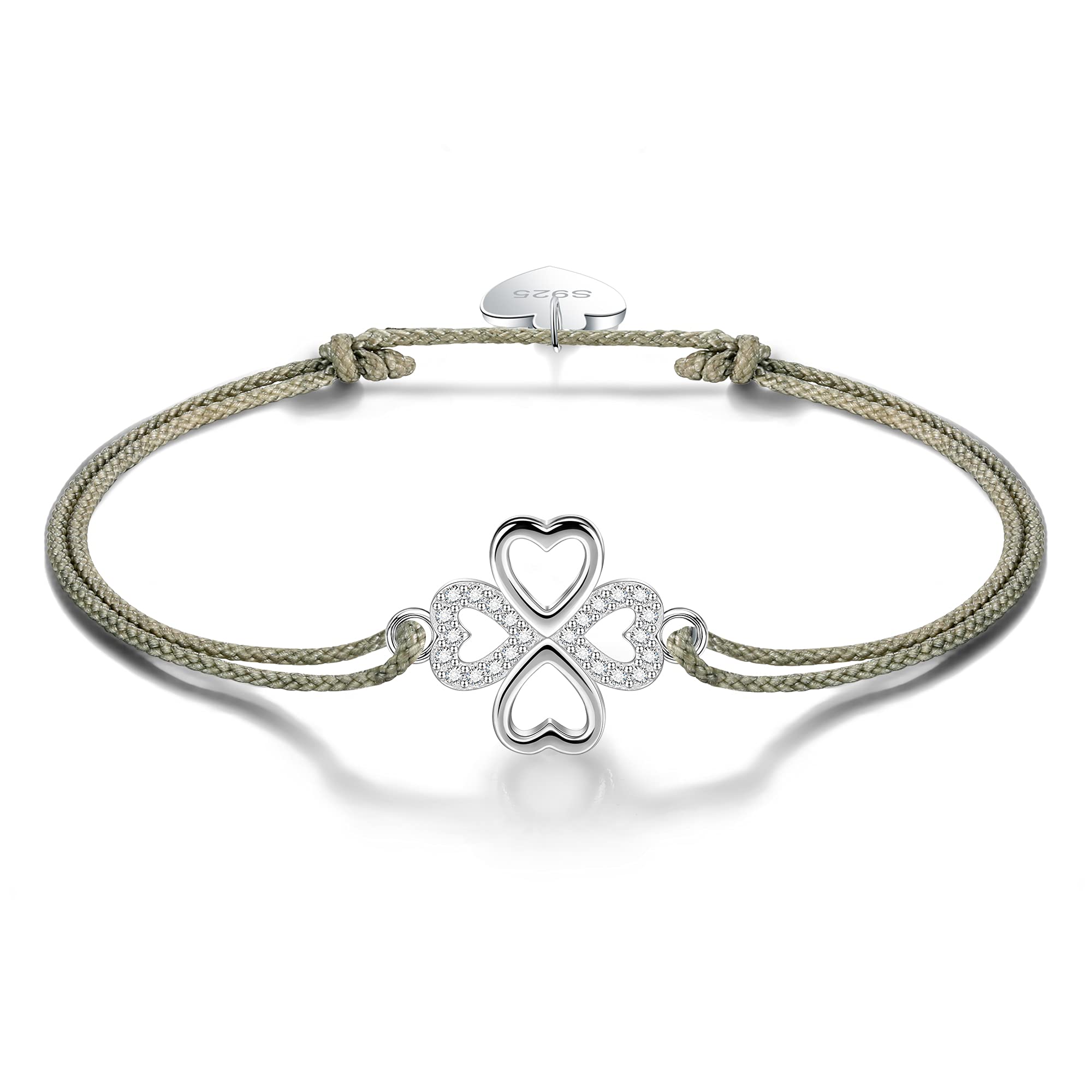 Bracciale In Argento Sterling 925 Con Pietra In Zirconia Cubica Per