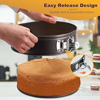 Amazon.com: RHQQ Springform Cake Pan, Cake Pan with 6 Different