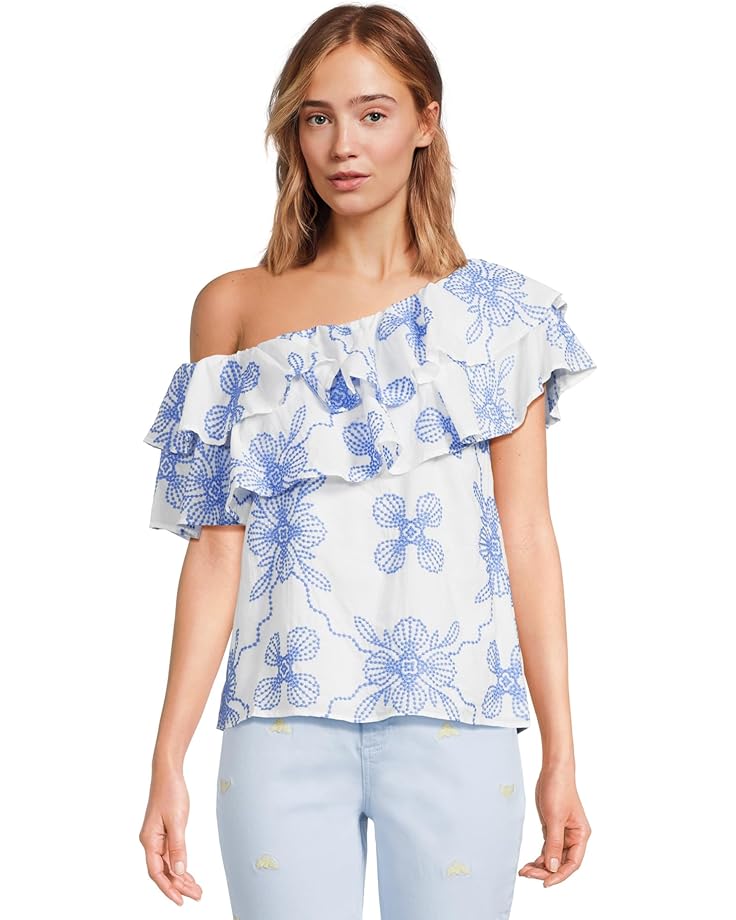 Lilly Pulitzer Trixie One Shoulder Ruffle - Main View