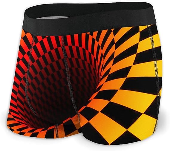 Amazon メンズ下着通気性 クールな目の錯覚壁紙メンズボクサーブリーフ面白いプリント下着通気性パンツ快適さ ボクサー 通販