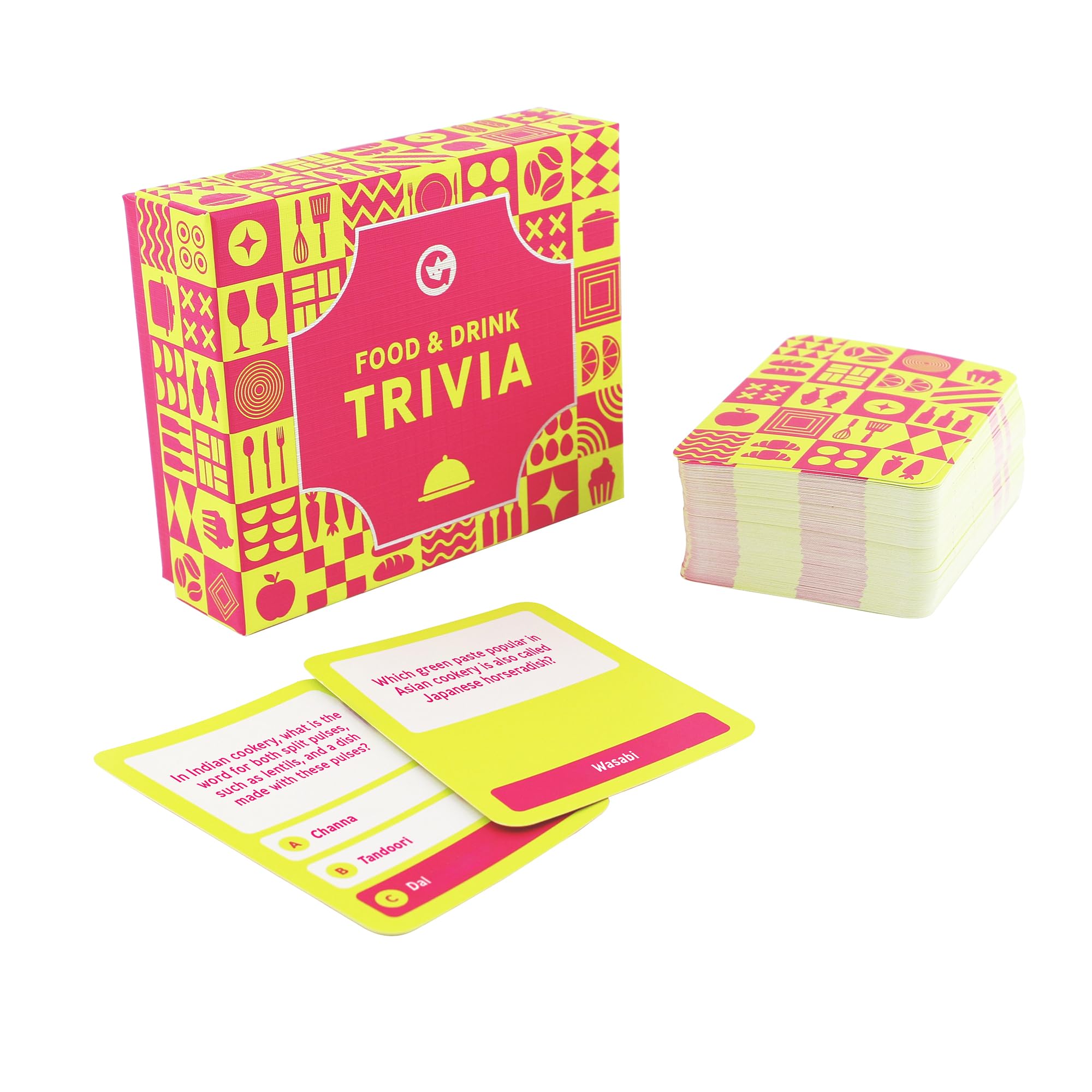 Ginger Fox Food & Drink Trivia Card Game | Fun and Challenging Quiz for Foodies, Drink Lovers, and Trivia Fans | Great for Game Nights, Parties, and Gatherings | Test Your Knowledge