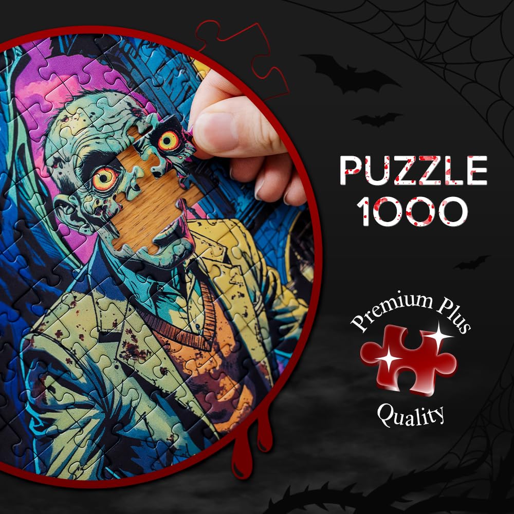Trefl - Puzzle 1000 Elementów, Koszmar z Ulicy Wiązów, Premium Plus | Dla dzieci i dorosłych 14+, wysokiej jakości, kreatywna rozrywka, precyzyjnie dopasowane, idealny prezent, relaks, dekoracja