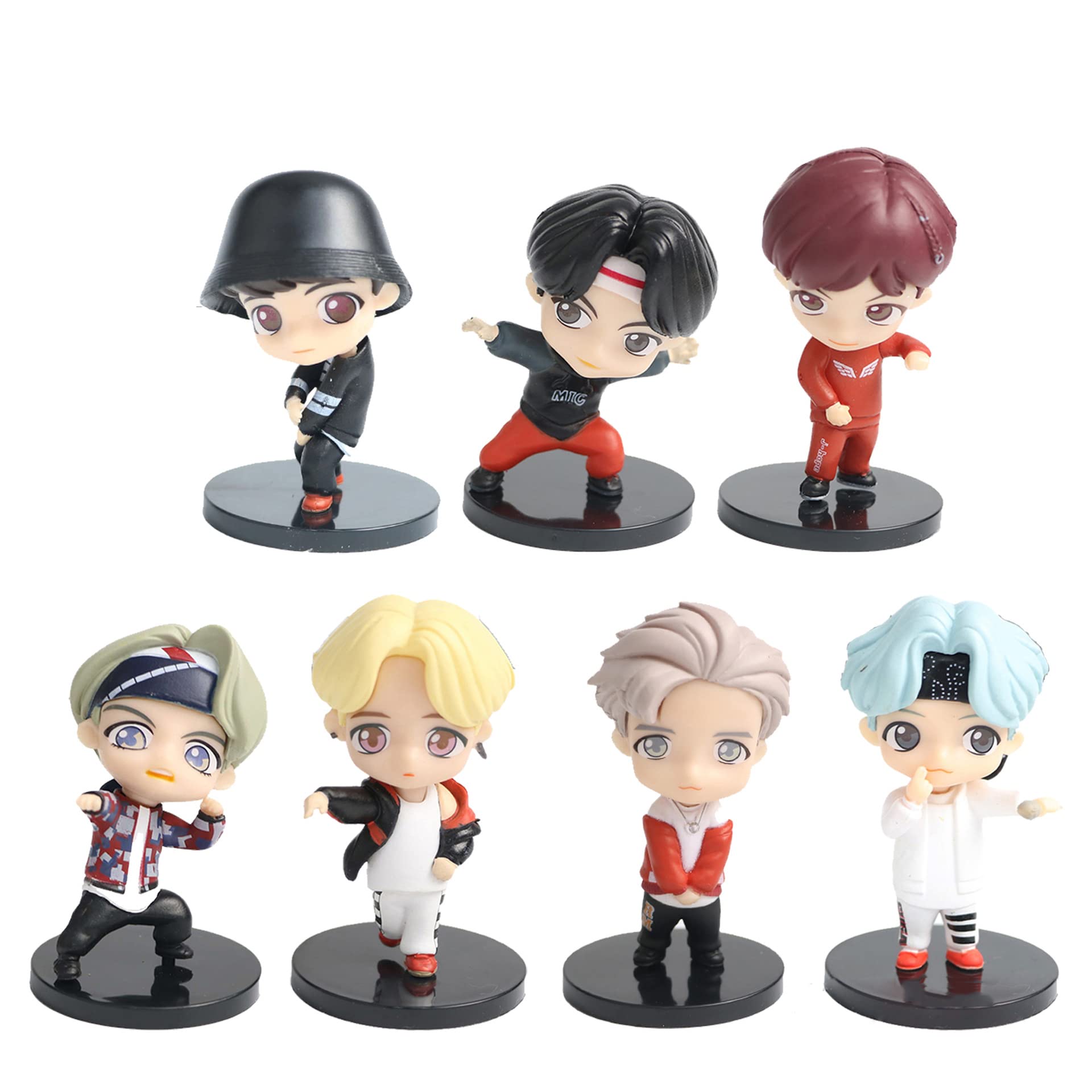 Amazon.co.jp: 7PCSBTSフィギュアBTSミニドールドールデラックス