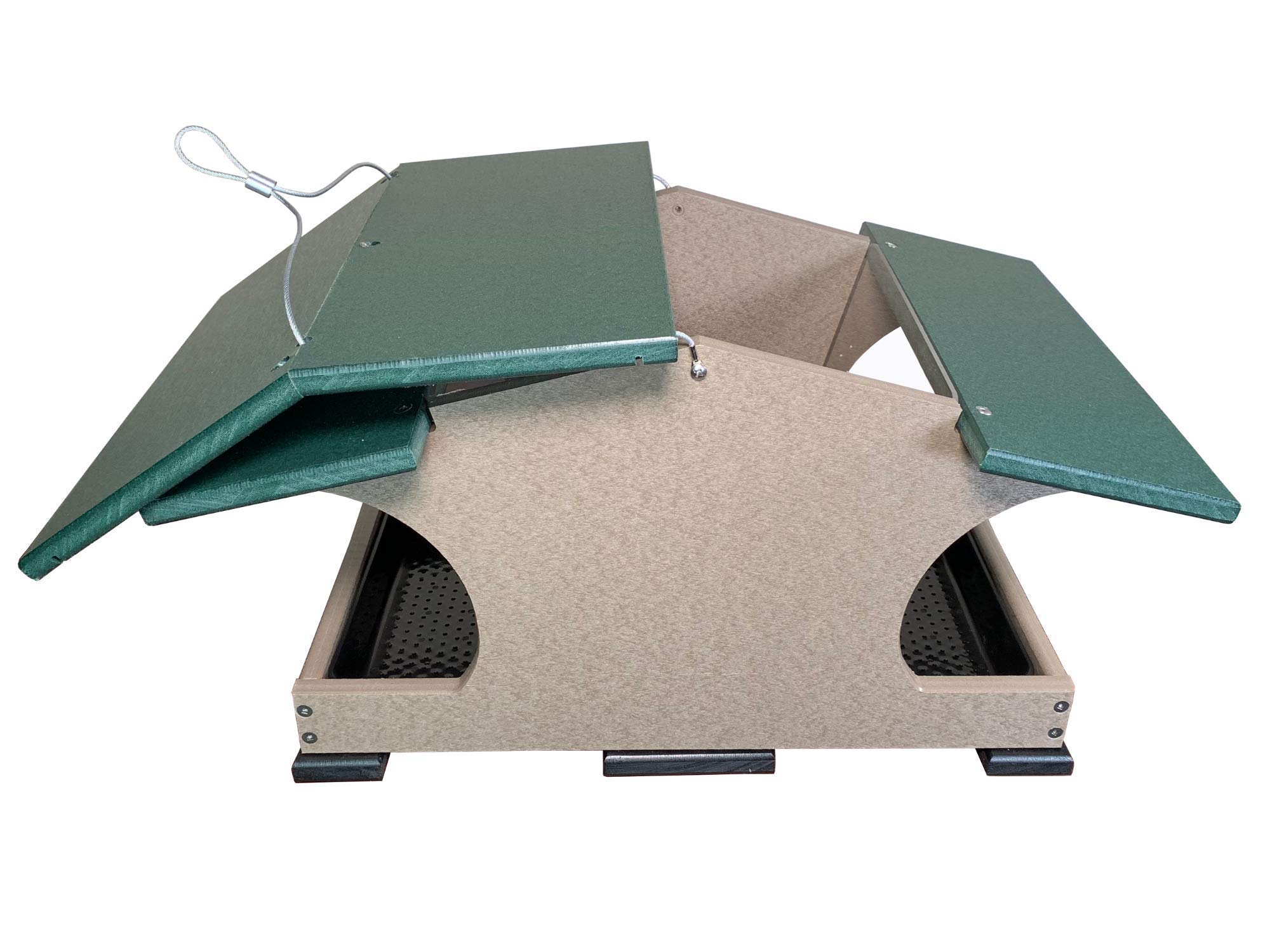 JCS Wildlife Large Poly Hopper Bird Feeder - Mounting Pole Bundles Available! - Picture 41 of 48