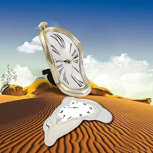 Miniatura 2 de Reloj de fusión Salvador Dali - Reloj de pared inspirado en el arte, divertido regalo creativo utilizado para decoración en casa, oficina, estante