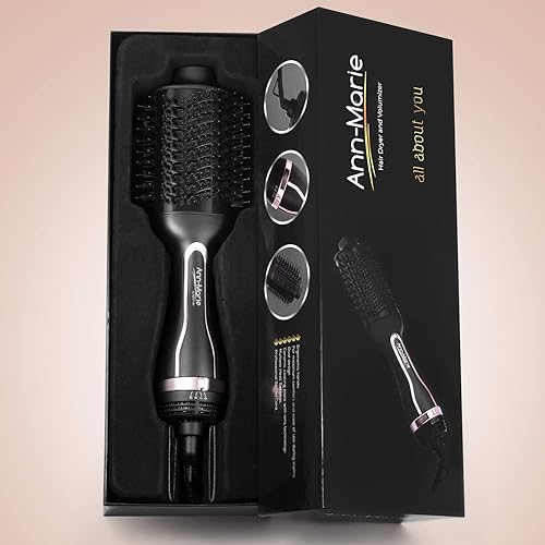 Miniatura 7 de Secador de pelo Cepillo de aire caliente un paso y secador de volúmenes iones negativos cepillo de pelo secador enderezadora Styler
