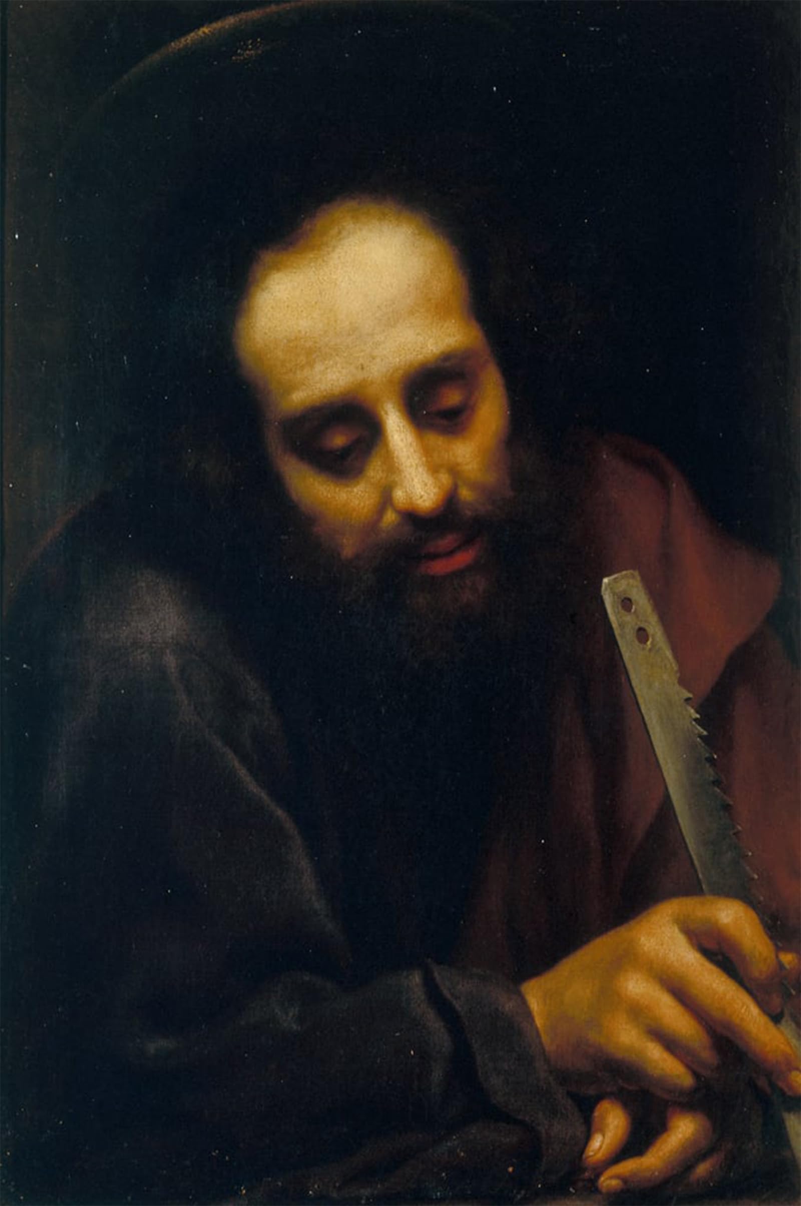 ARTXLXXBN Famous Print Painting Colorful Art Print St Simon by Carlo Dolci Canvas Art Decorations for Home Decor 60x90cm