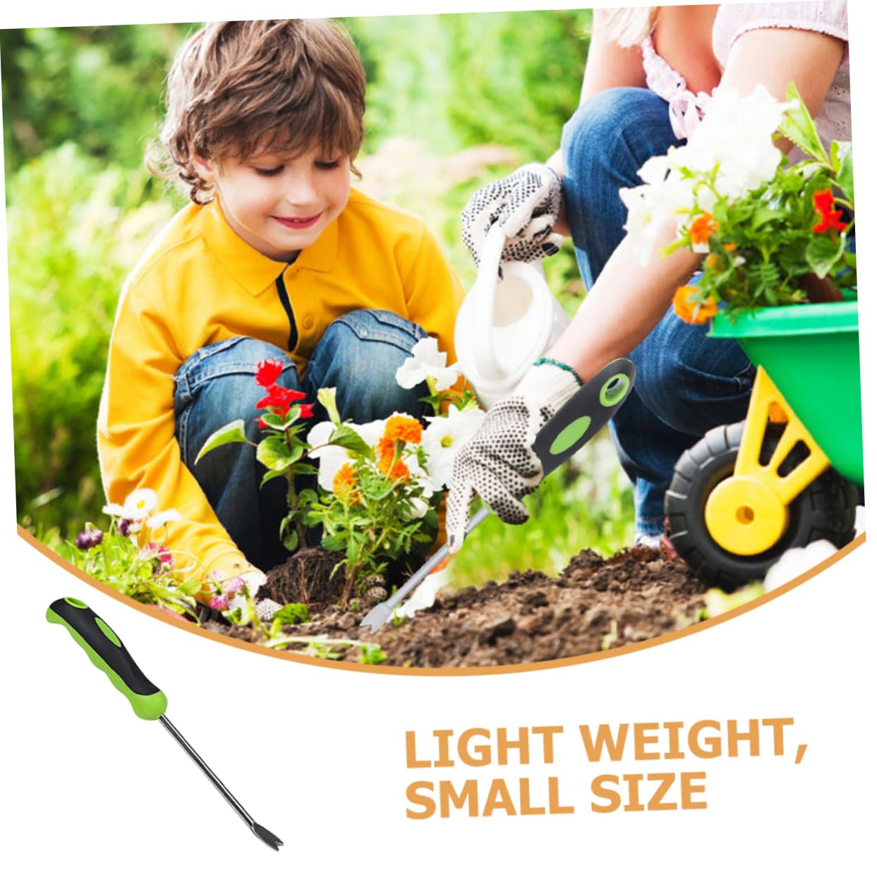 Artibetter 4piezas Pala De Jardinería De Inoxidable Para Arrancar Plantas Pequeñas Herramienta De Desmalezado Manual Diseño Ergonómico y Dientes Afilados Para Huertos y Jardines