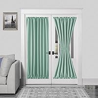 Vista 169 de Cortinas Dwcn para puerta, con bolsillo para barra Blanco grisáceo